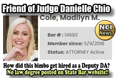 Danielle Chio friend Madilyn Cole,  Deputy District Attorney